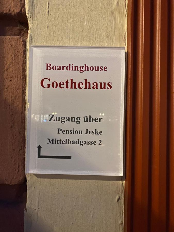 Boardinghouse Goethehaus Lejlighed Heidelberg Eksteriør billede
